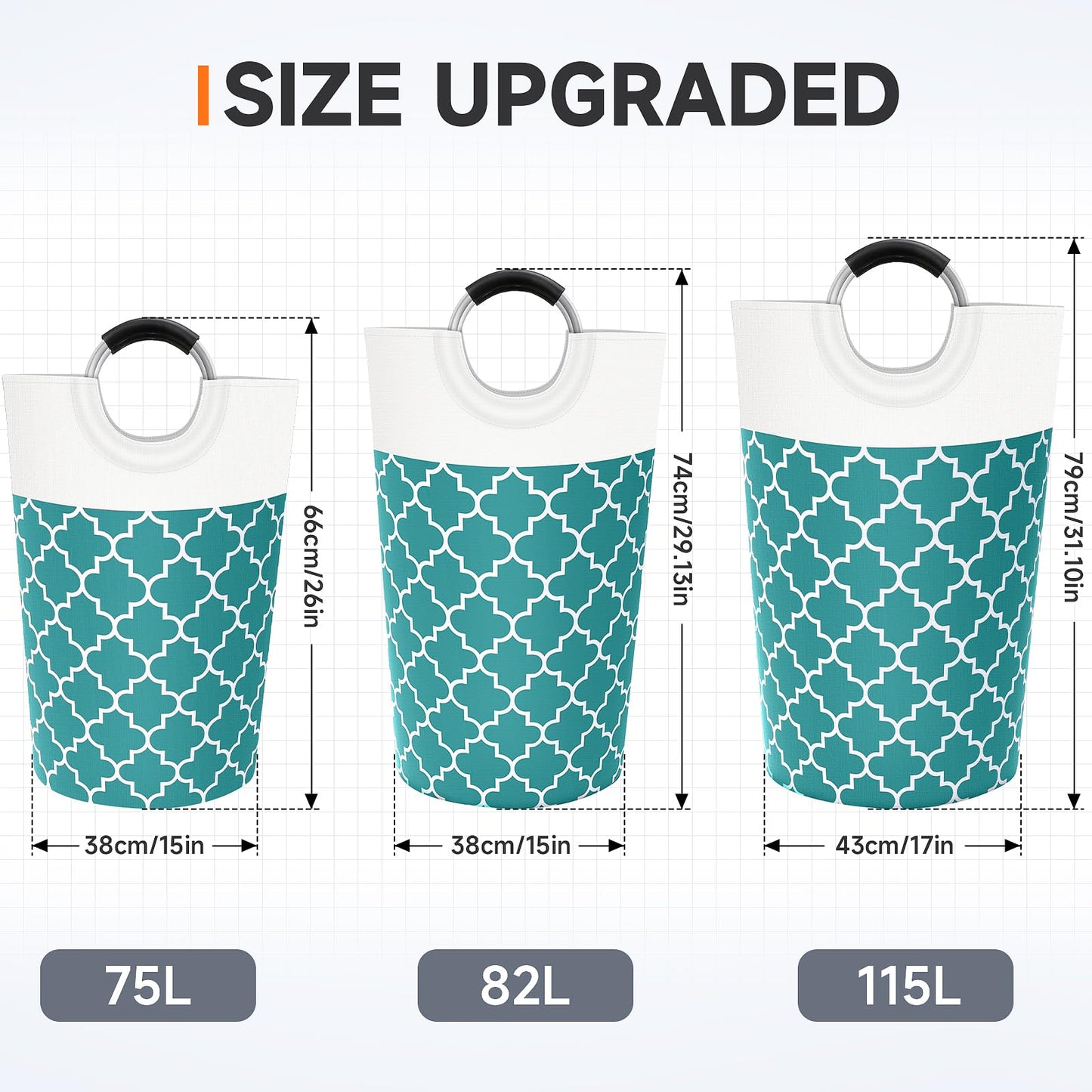 Collapsible Hamper Bag - Grey