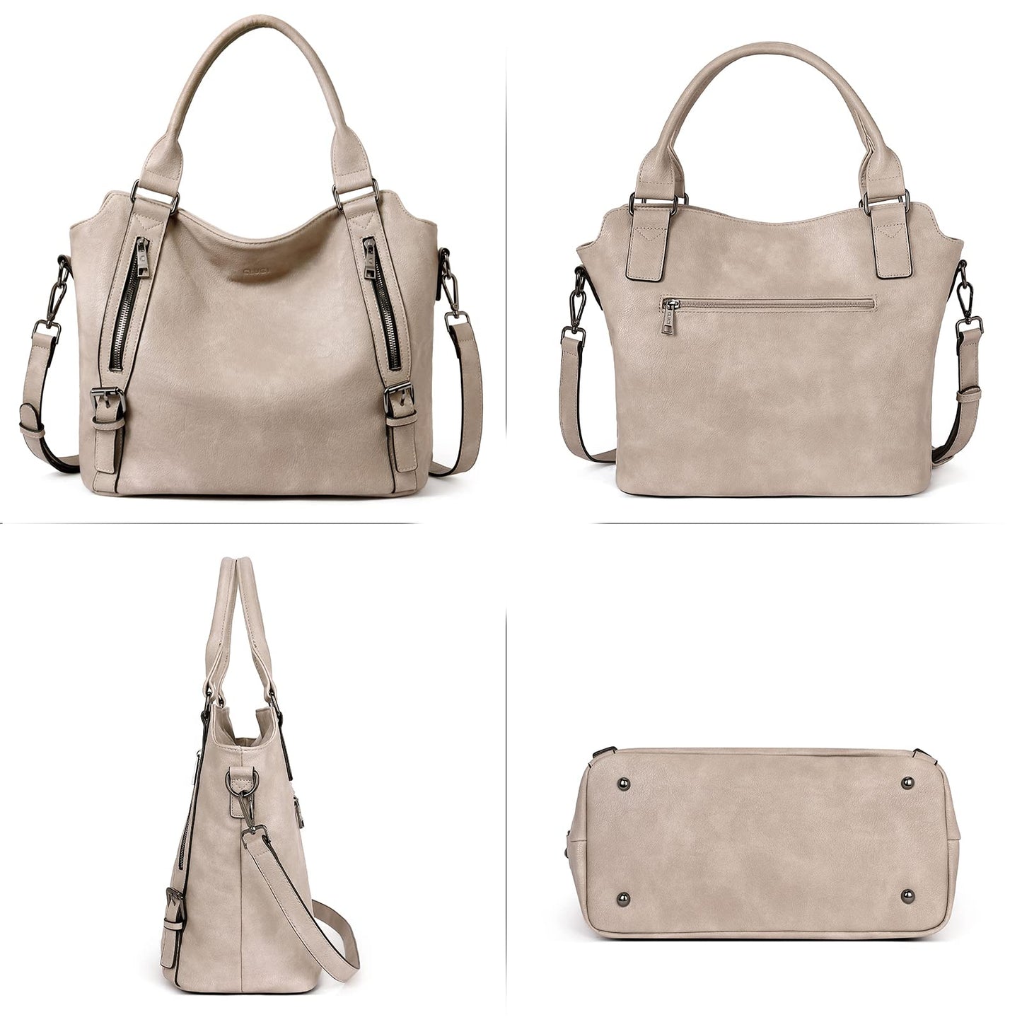 CLUCI Eco Luxe Vegan Leather Tote Bag