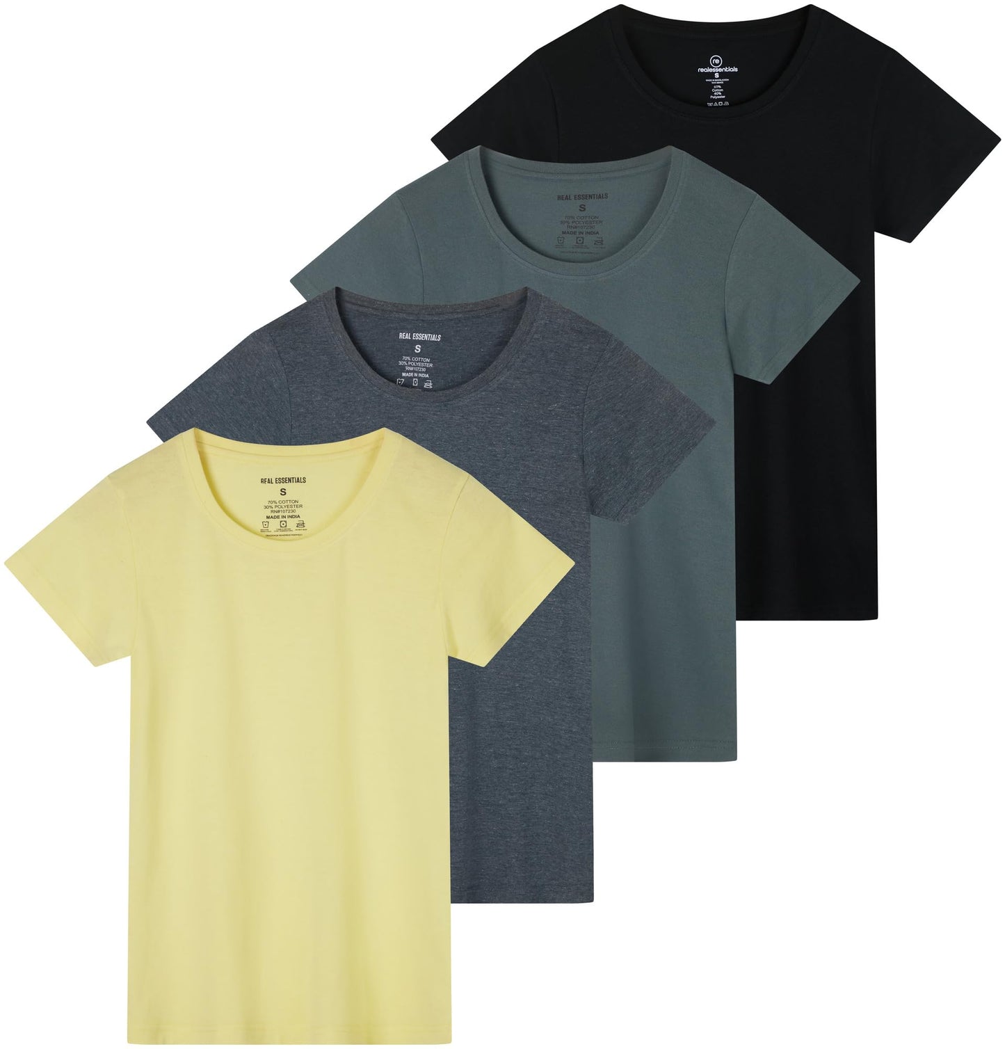 Essentials Women's Classic Crew Tee 4-Pack