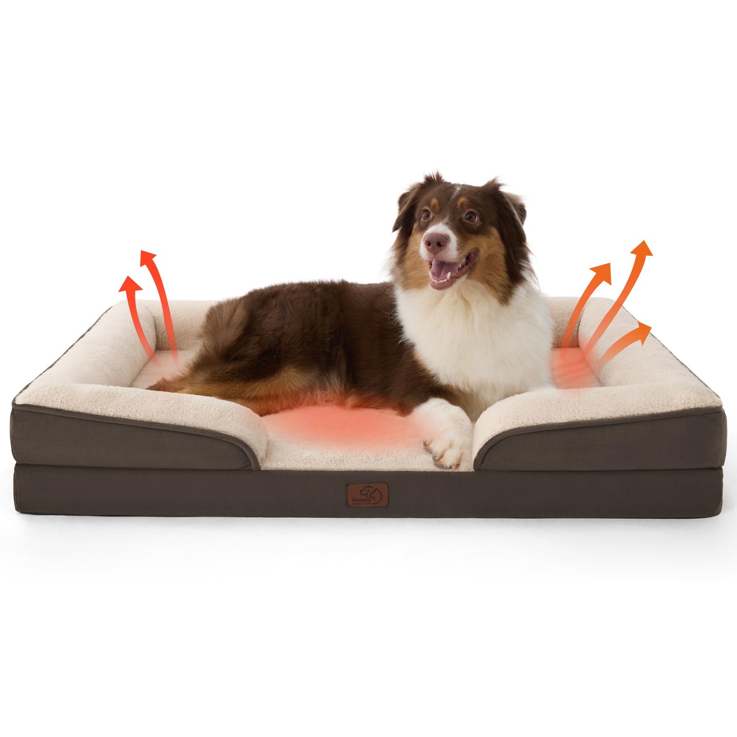 ComfyPaws Orthopedic Washable Dog Sofa - Large, Grey