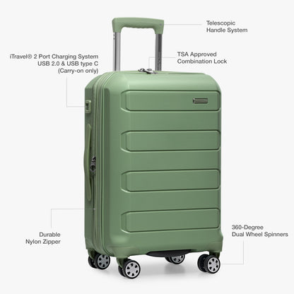 Traveler's Choice Indestructible 22 Spinner Carry-on