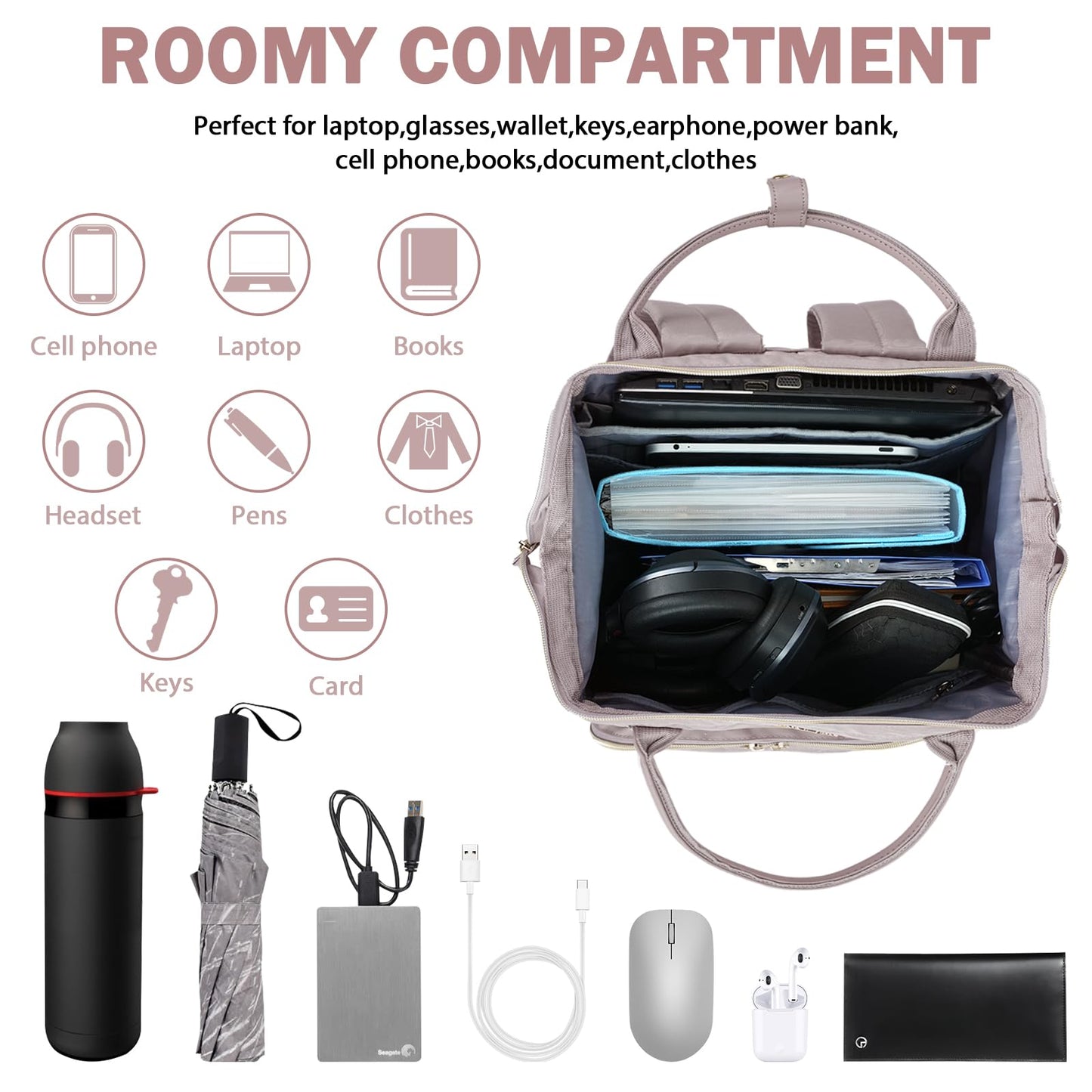 Vankean 17 Laptop Backpack