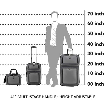U.S. Traveler New Yorker Expandable Luggage Set