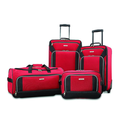 Fieldbrook XLT Black 4-Piece Luggage Set