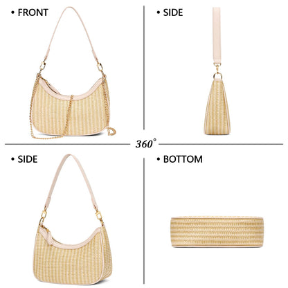 Retro Chic Hobo Bag - Cute Underarm Purse