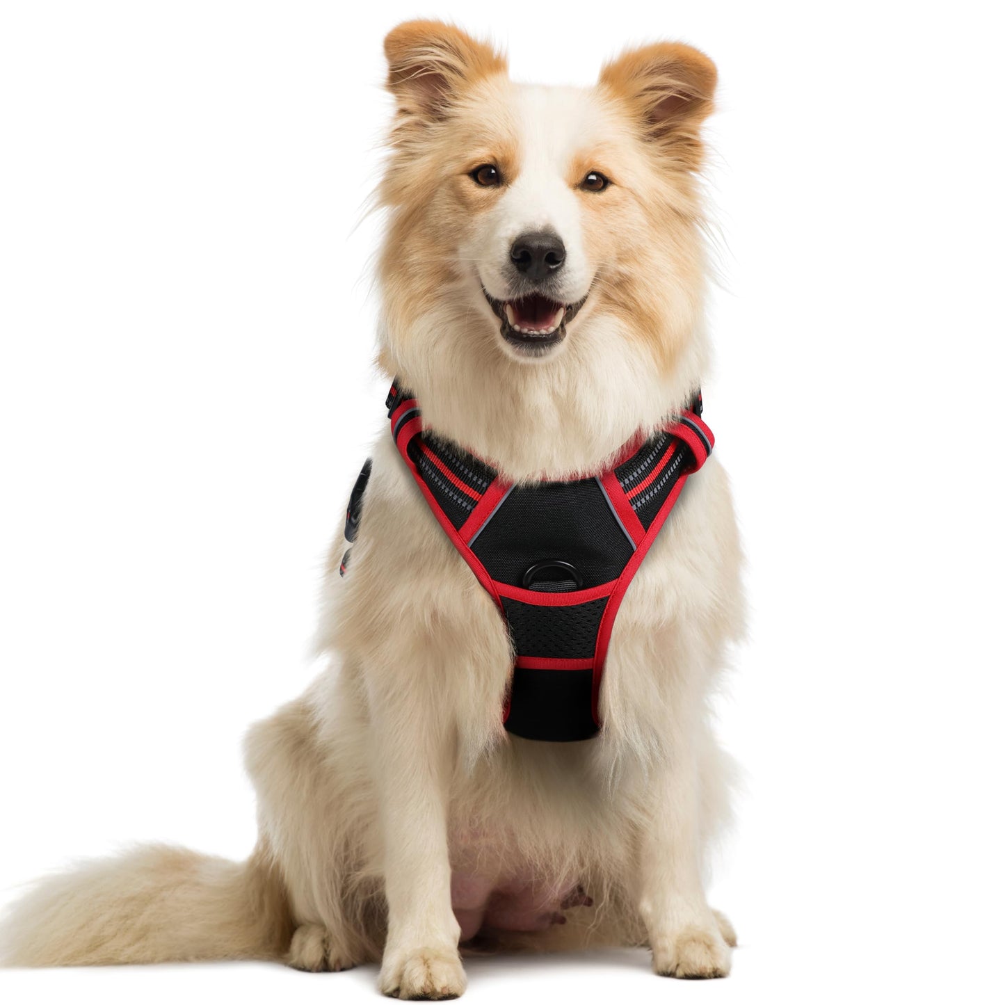PawGuard No-Pull Reflective Dog Harness - Large Black