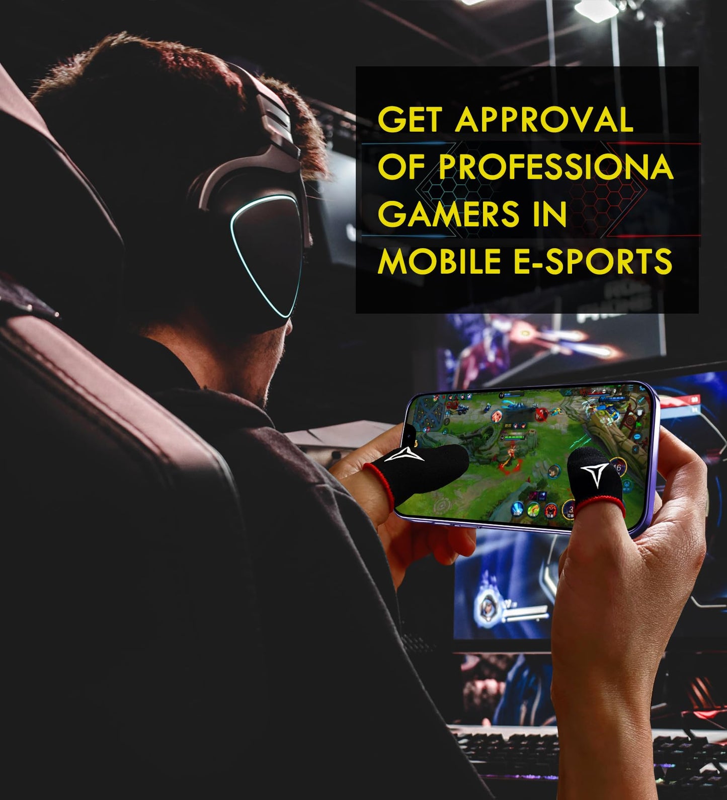 Nuozme Pro Touch Finger Sleeves - 6 Pack Gaming Gear