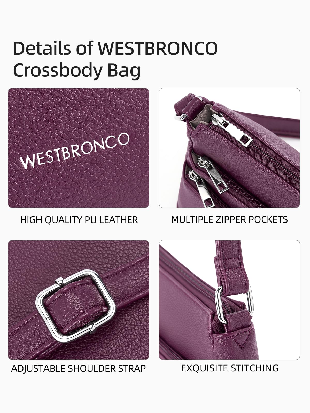 WestBronco ZipSatchel: Women's Medium Crossbody Bag