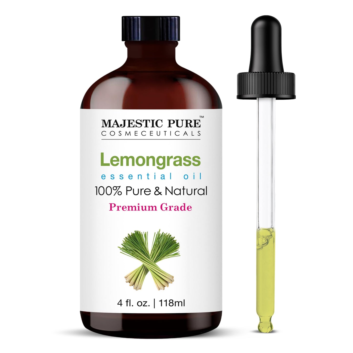 Majestic Pure Lavender Oil with Dropper 4oz