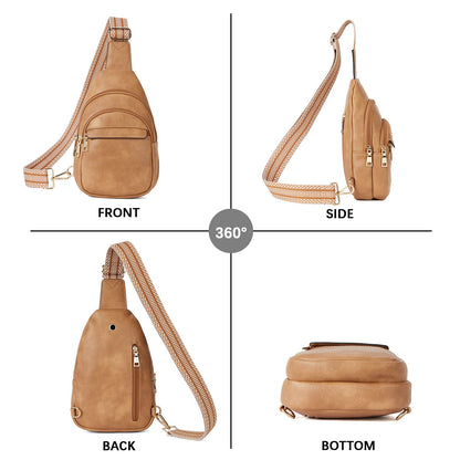 BOSTANTEN Chic Leather Crossbody Sling Bag