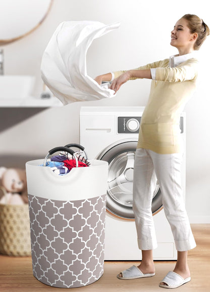 Collapsible Hamper Bag - Grey