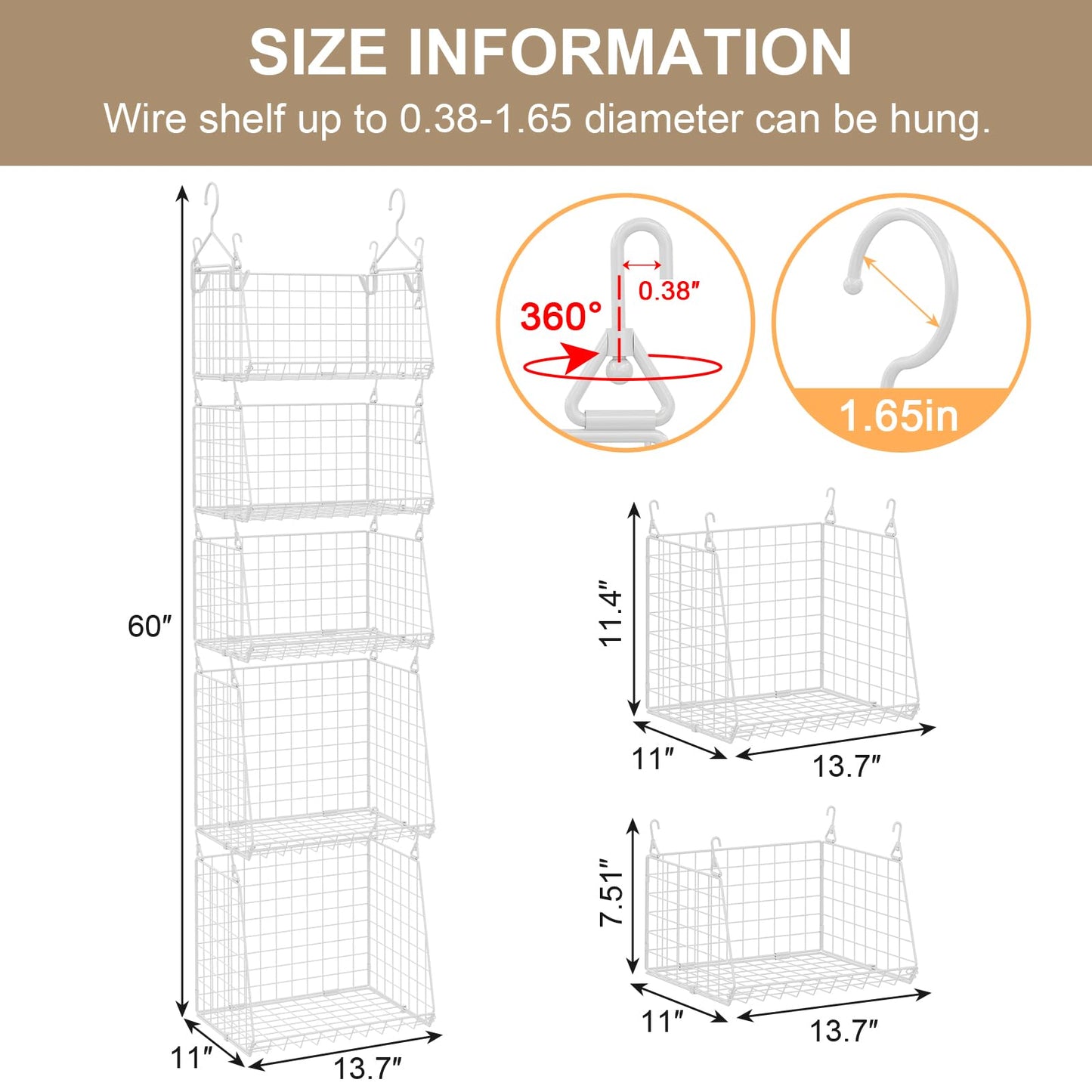 3-Tier Rotating Laundry Basket Organizer