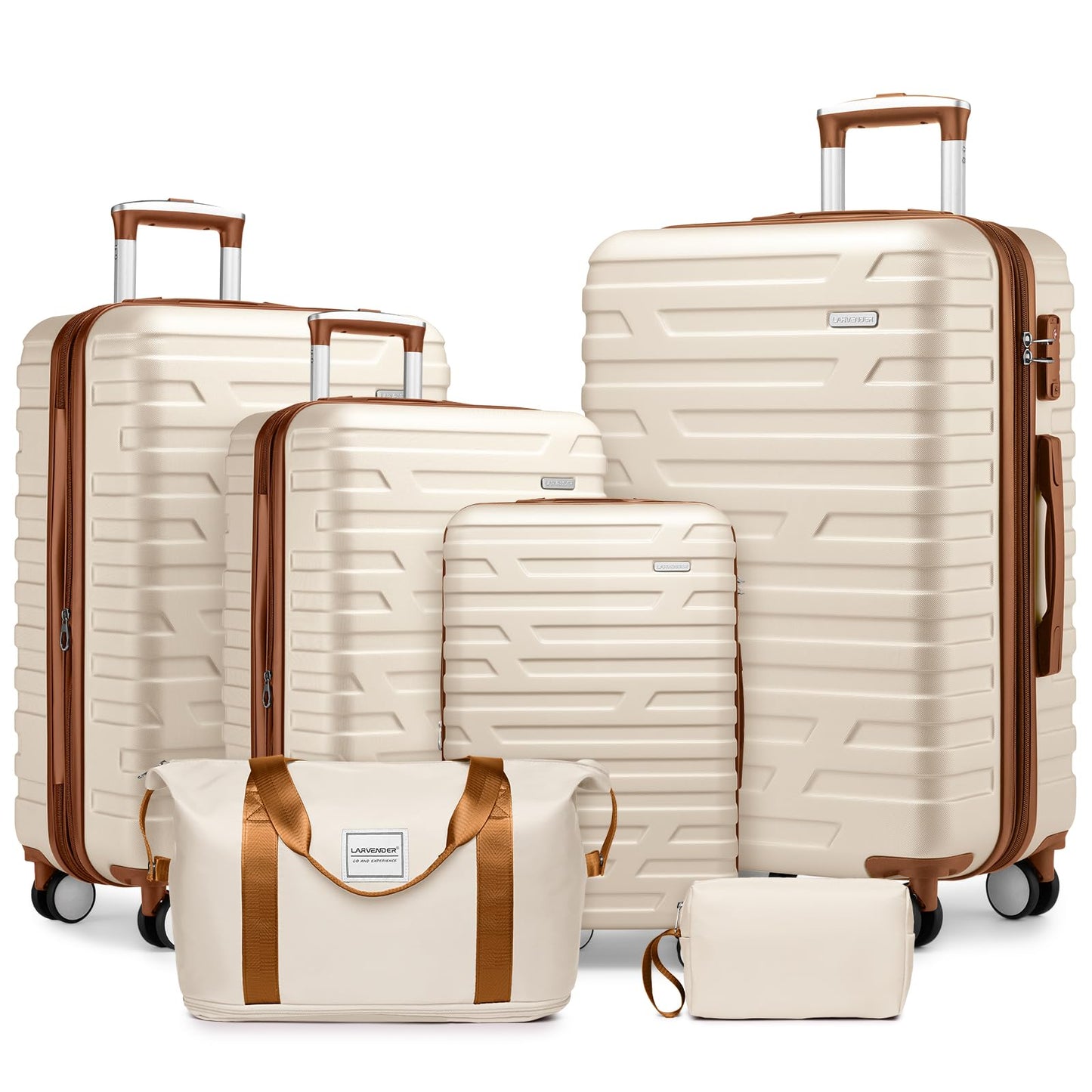 LAVENDER 6pc Hardside Spinner Luggage