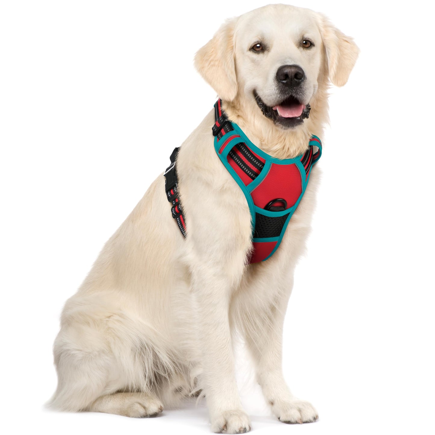 PawGuard No-Pull Reflective Dog Harness - Large Black