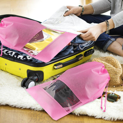 Clear View Travel Shoe Bags - 12 Pack