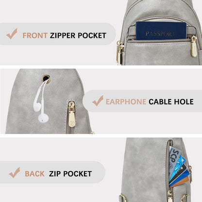 BOSTANTEN Chic Leather Crossbody Sling Bag