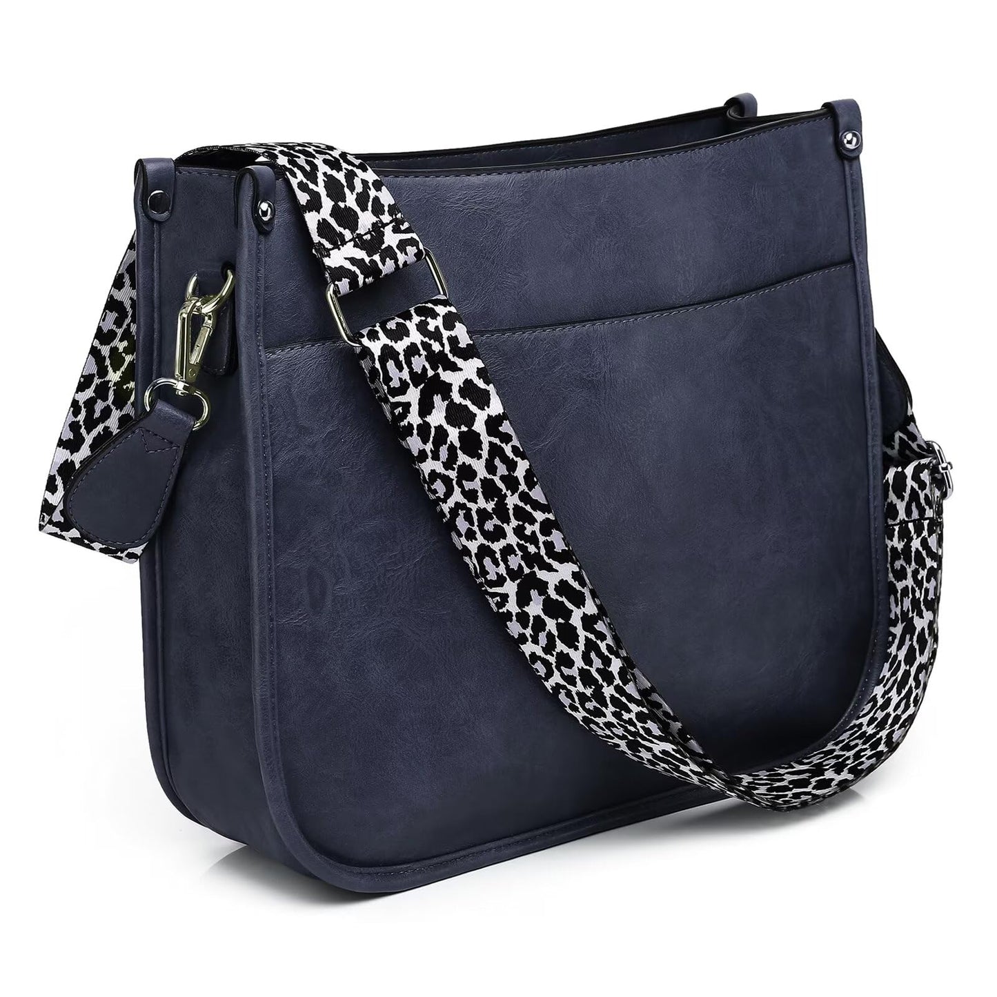 AUYOCO Chic Vegan Leather Crossbody Bag with Strap