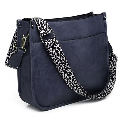 AUYOCO Chic Vegan Leather Crossbody Bag with Strap