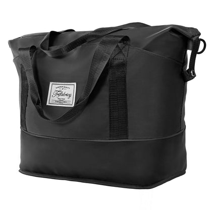 Pink Expandable Travel Duffel with Wet Pocket