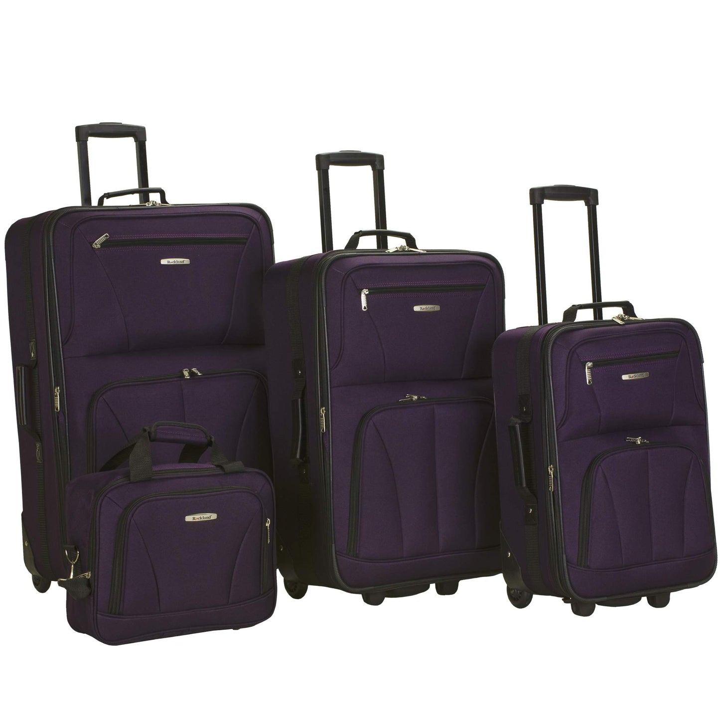 Charcoal Rockland Journey Expandable Luggage Set