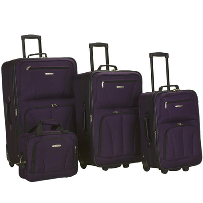 Charcoal Rockland Journey Expandable Luggage Set