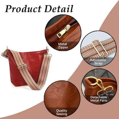 ChicHobo Vegan Leather Crossbody Bag with Strap