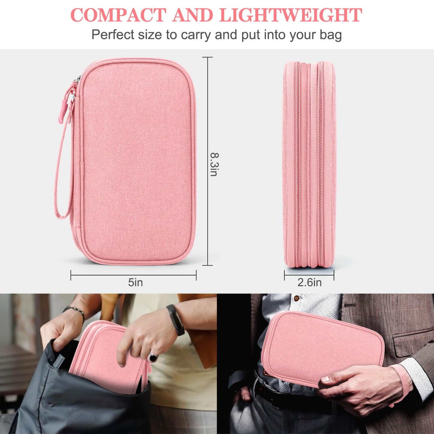 FYY All-in-One Travel Cable Organizer Pouch