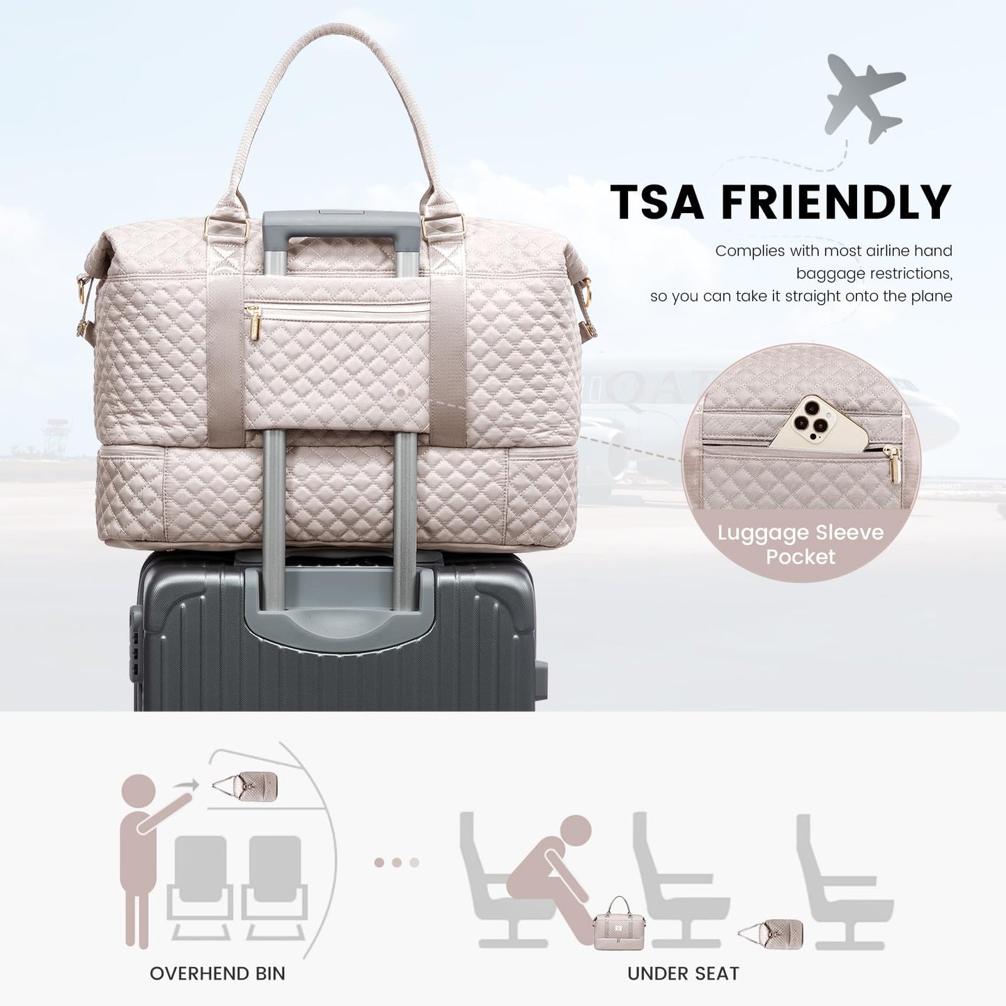 LOVEVOOK All-in-One Duffle: Travel & Gym Ready