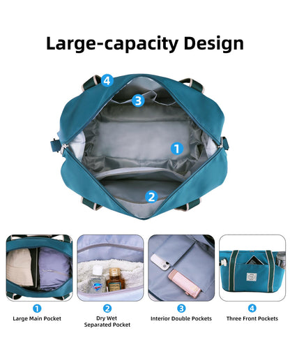 WALNEW Foldable Waterproof Travel Duffel Bag