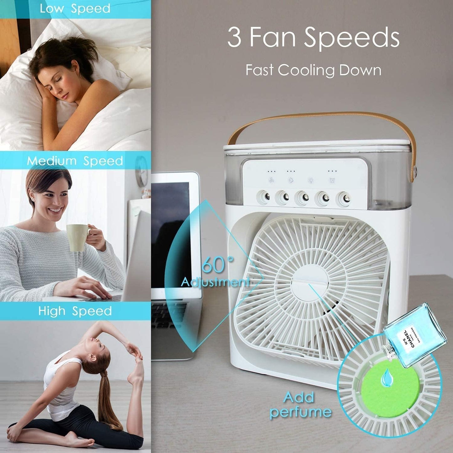 ECell Basics Mini Cooler - USB Portable Cooling Fan - Premium  from Shop1104679861 Store - Just $321.49! Shop now at Handbags Specialist Headquarter