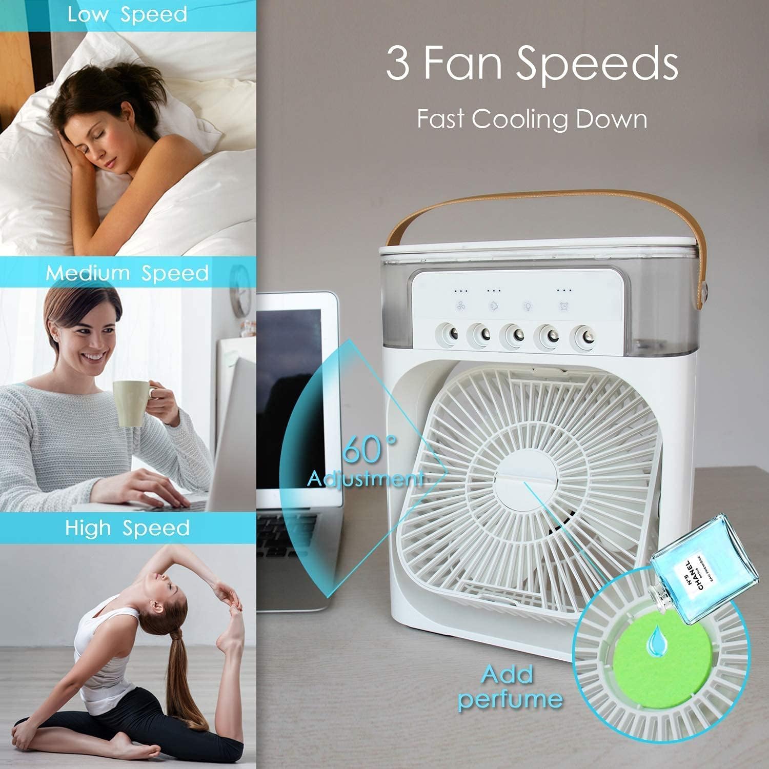 ECell Basics Mini Cooler - USB Portable Cooling Fan - Premium  from Shop1104679861 Store - Just $321.49! Shop now at Handbags Specialist Headquarter