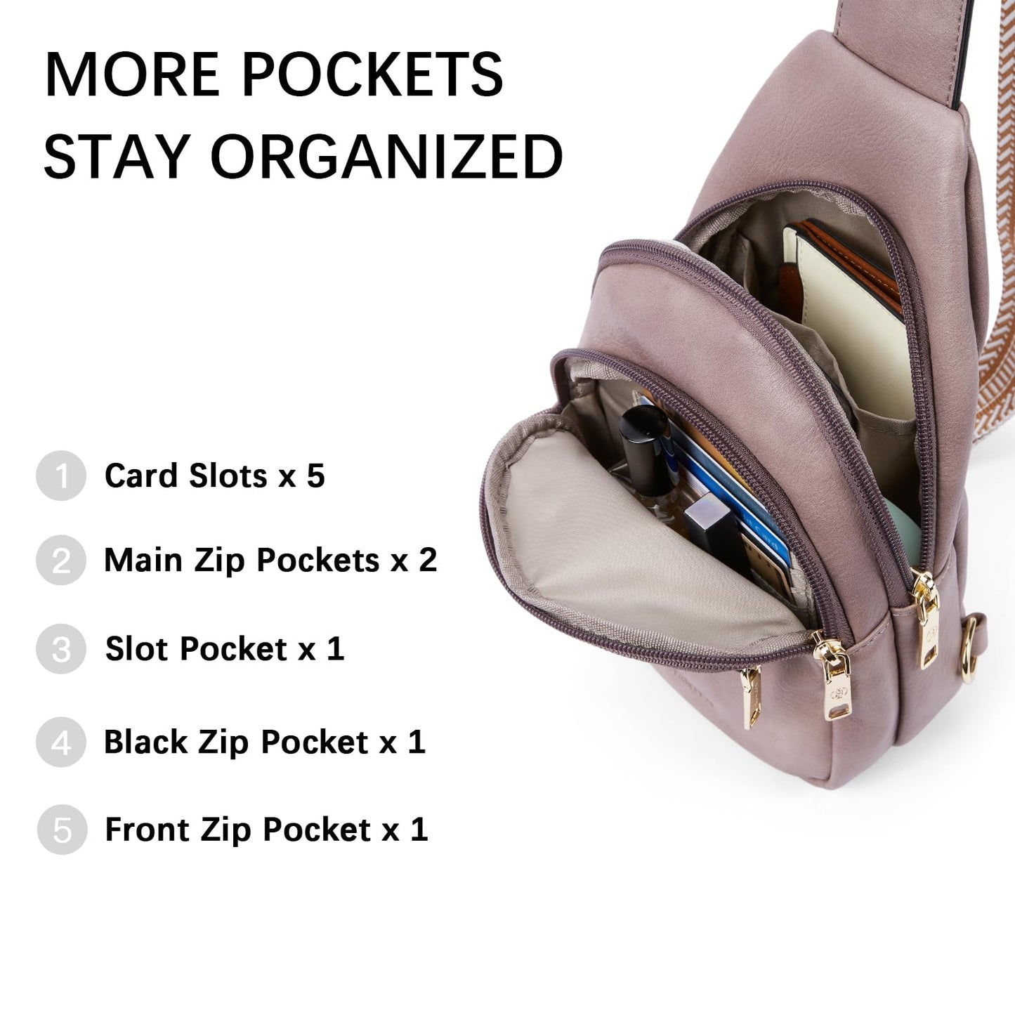 BOSTANTEN Chic Leather Crossbody Sling Bag