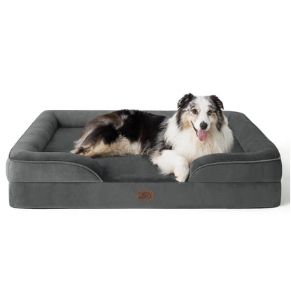 ComfyPaws Orthopedic Washable Dog Sofa - Large, Grey