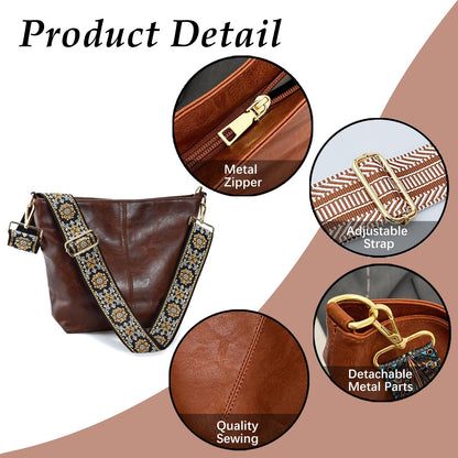 ChicHobo Vegan Leather Crossbody Bag with Strap