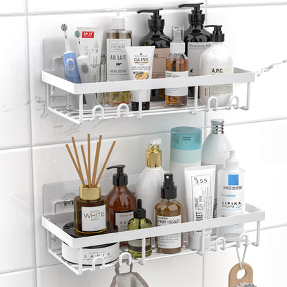 Moforoco Adhesive Shower Caddy Shelf Organizer
