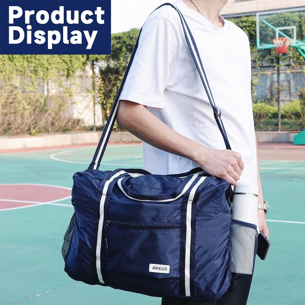 TravelLite Foldable Waterproof Duffle Tote Bag