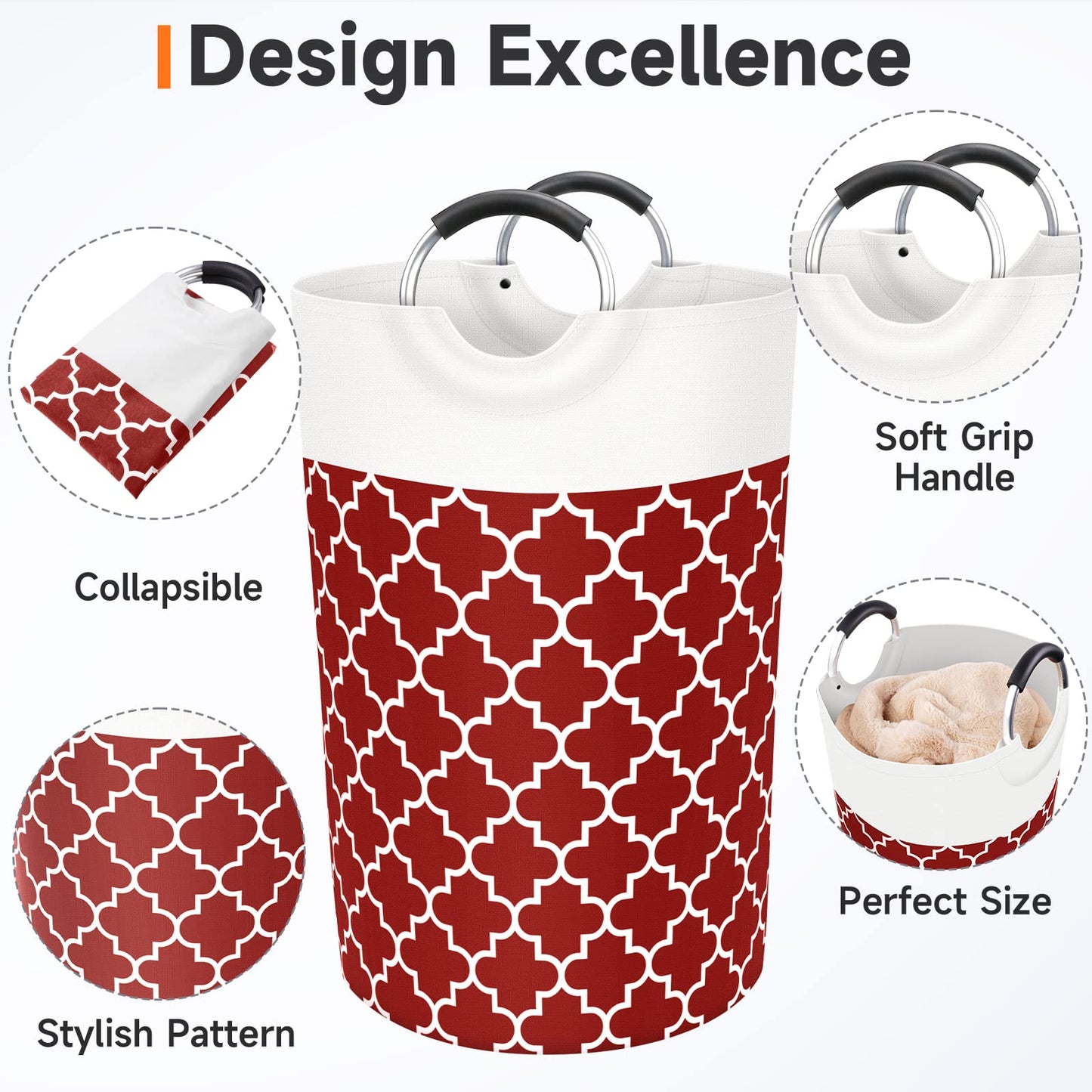 Collapsible Hamper Bag - Grey