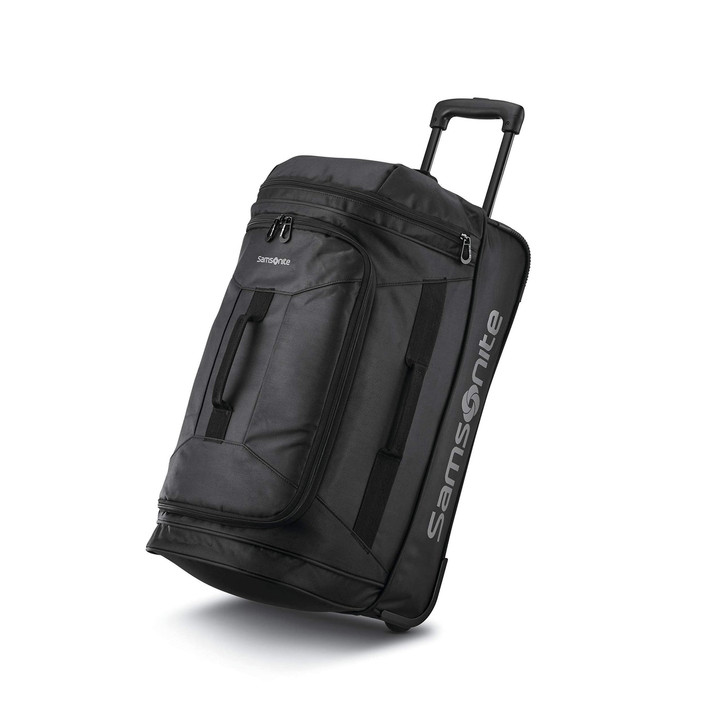 Andante 2 Rolling Duffel - 22 Sleek Black Travel Bag