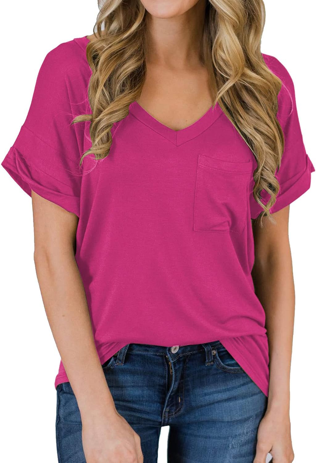 Best Casual V-neck tee for women 2025