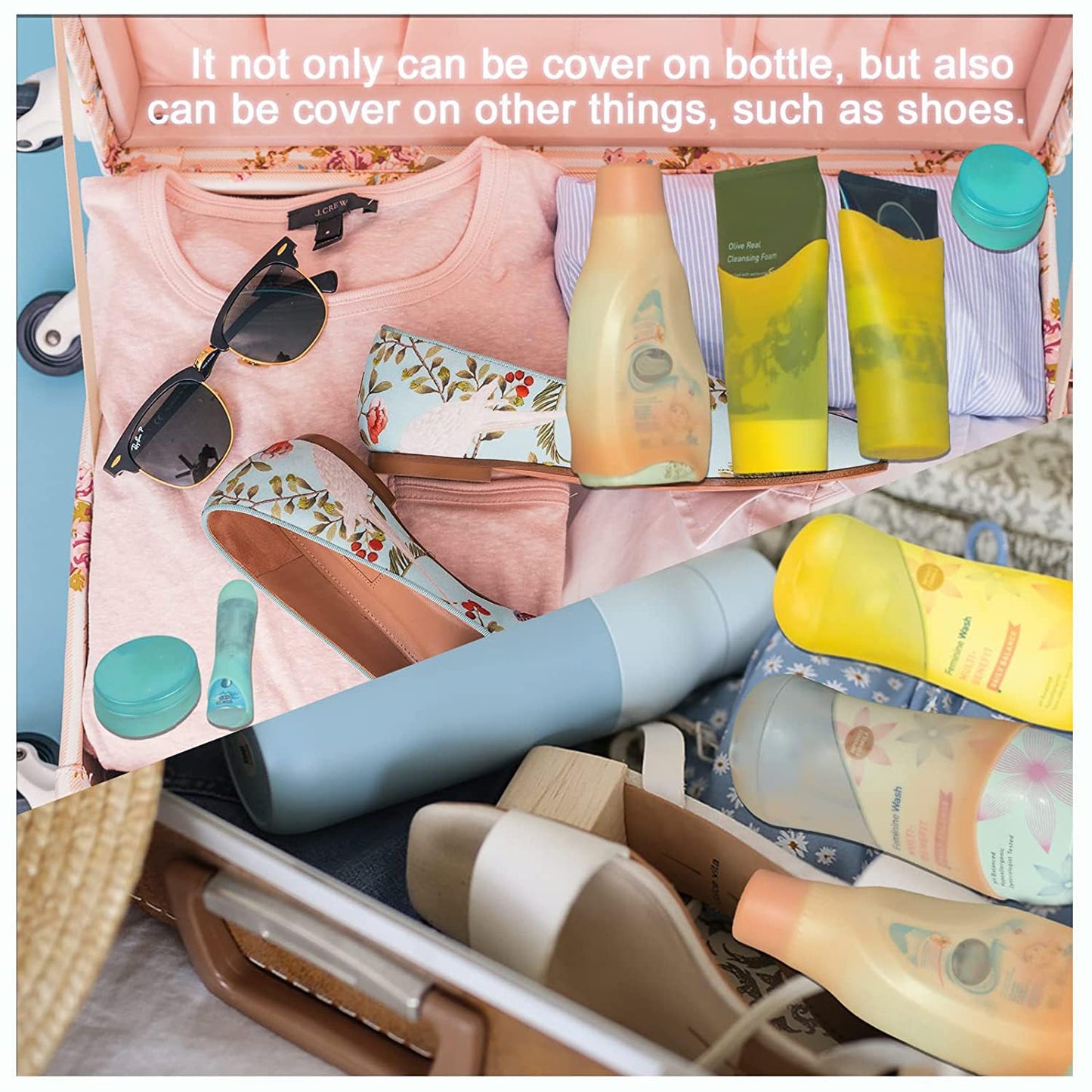 TravelGuard Silicone Bottle Covers: Leak-Proof Essentials