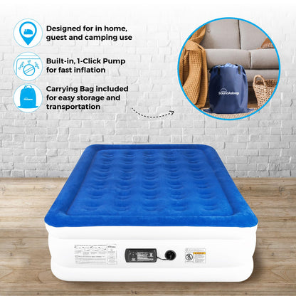 DreamNest Luxe Air Mattress with ComfortCoil Tech