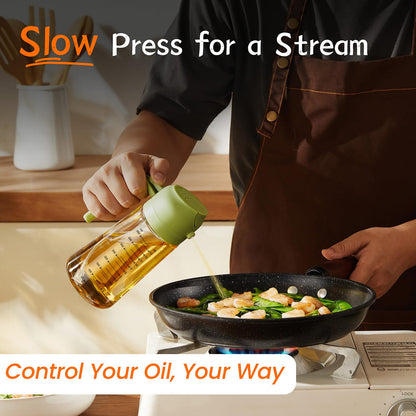 SprayMaster Duo: 16oz Olive Oil Dispenser - Black