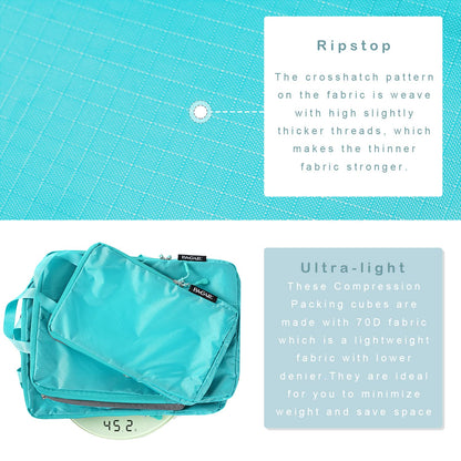 BAGAIL Travel Compression Cubes Set for Packing Ease