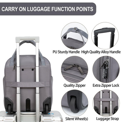 EMPSIGN 16 Wheeled Underseat Travel Bag