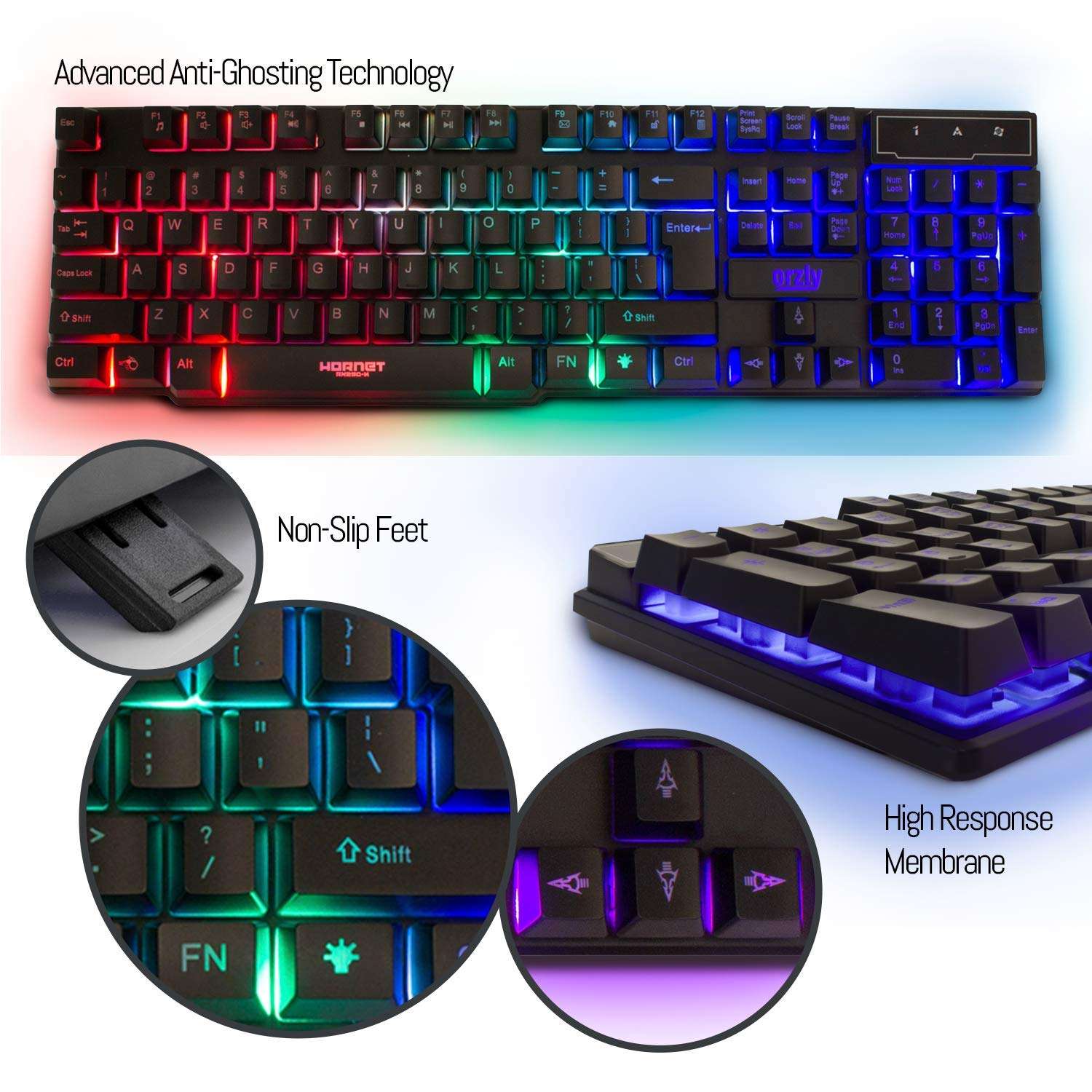 Hornet RX-250: 4-in-1 RGB Gaming Gear Bundle