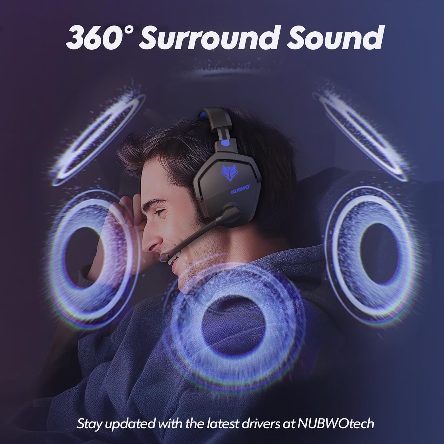 NUBWO G06 Dual Wireless Gaming Headset