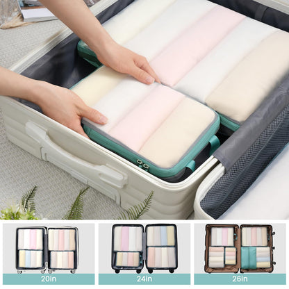 BAGAIL Travel Compression Cubes Set for Packing Ease