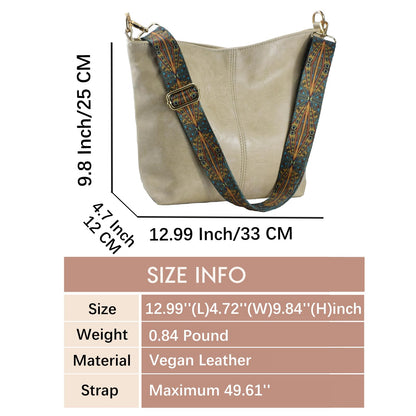 ChicHobo Vegan Leather Crossbody Bag with Strap