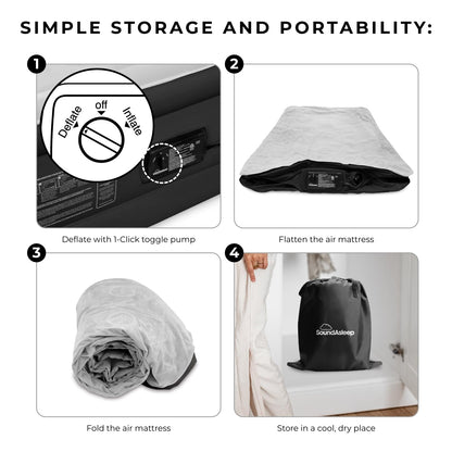 DreamNest Luxe Air Mattress with ComfortCoil Tech