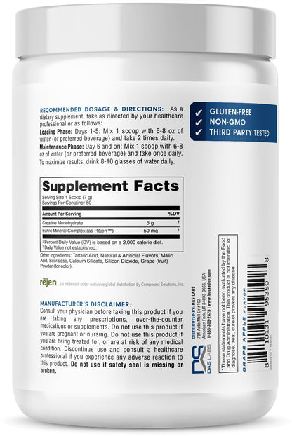 Bucked Up Micronized Creatine - Unflavored Power Boost